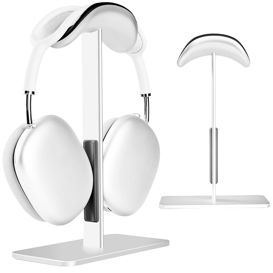 Apple AirPods Max シルバー 専用スタンド+別売りカバー付き Max Stand AirPods Max スタンド Apple AirPods Max シルバー